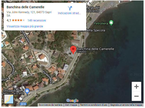 mappa spiaggia Cammerelle